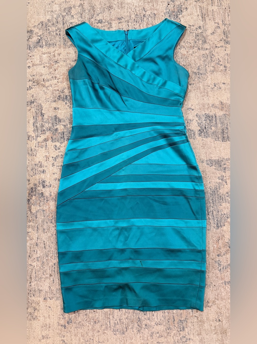 Jax Teal Bandage Midi Dress